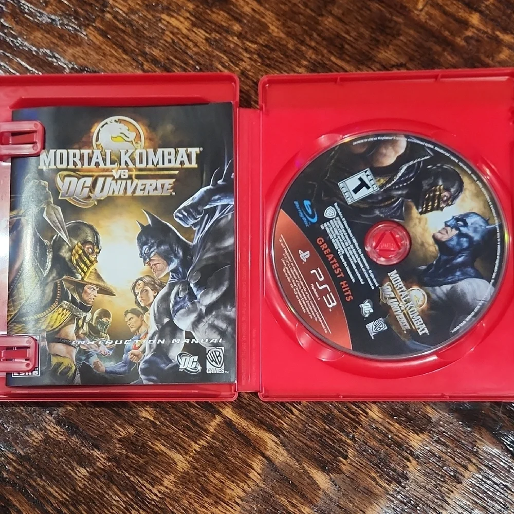 Sony PS3 Mortal Kombat vs DC Universe - Red Case